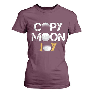 Lunar Mission Astronaut Space Lover T Shirt For Women Copy Moon Joy Sci Fi Graphic TS12 Maroon Print Your Wear