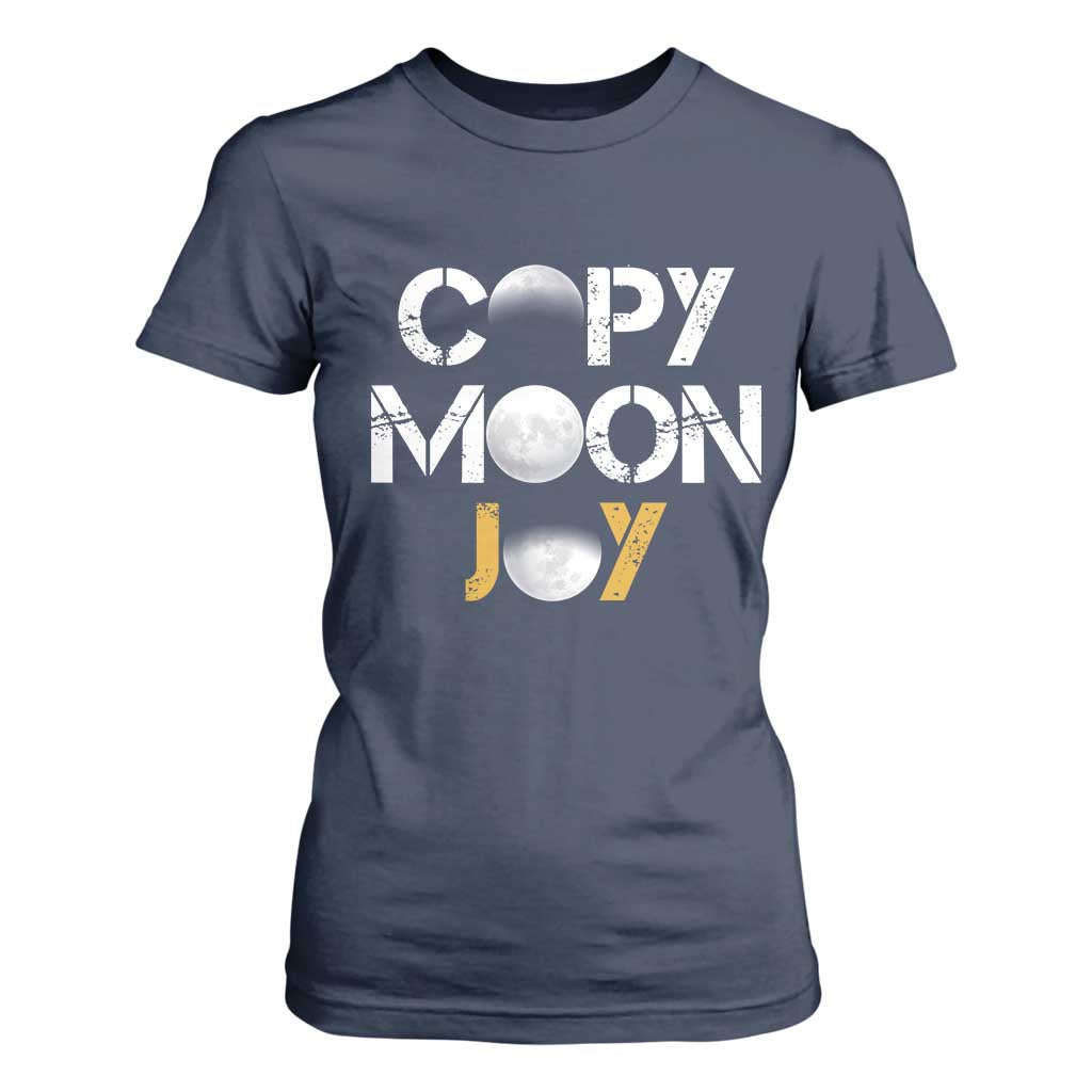 Lunar Mission Astronaut Space Lover T Shirt For Women Copy Moon Joy Sci Fi Graphic TS12 Navy Print Your Wear