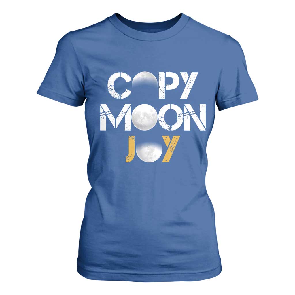 Lunar Mission Astronaut Space Lover T Shirt For Women Copy Moon Joy Sci Fi Graphic TS12 Royal Blue Print Your Wear