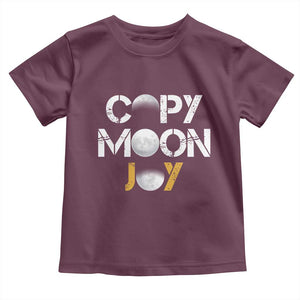 Lunar Mission Astronaut Space Lover Toddler T Shirt Copy Moon Joy Sci Fi Graphic TS12 Maroon Print Your Wear
