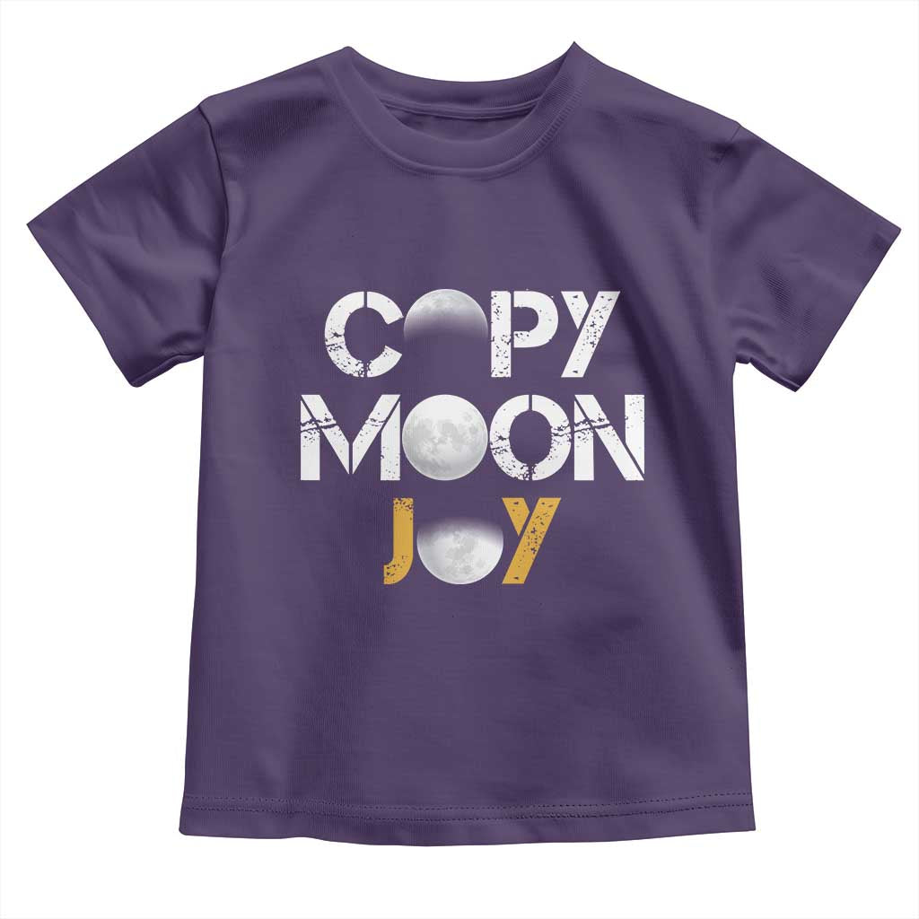 Lunar Mission Astronaut Space Lover Toddler T Shirt Copy Moon Joy Sci Fi Graphic TS12 Purple Print Your Wear