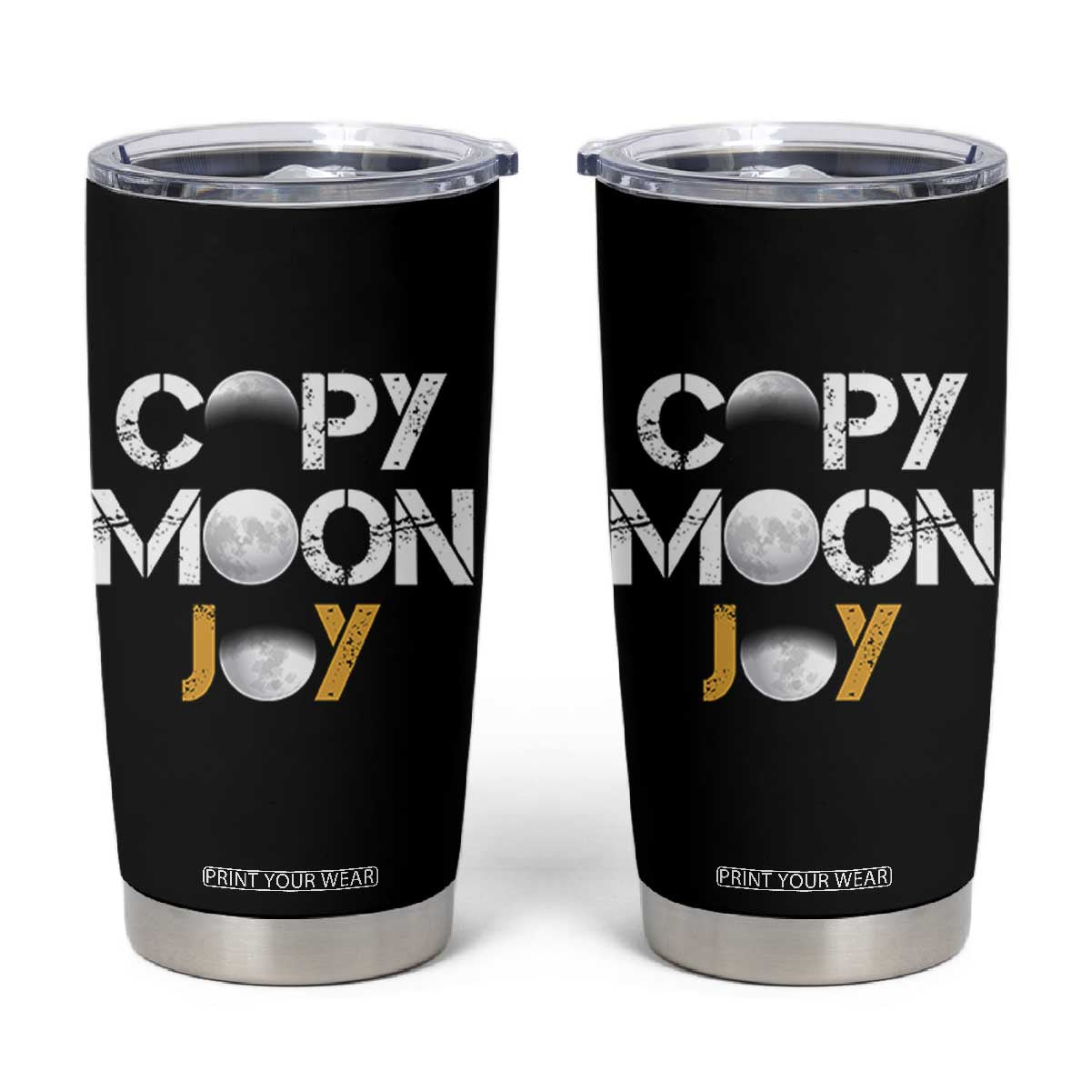 Lunar Mission Astronaut Space Lover Tumbler Cup Copy Moon Joy Sci Fi Graphic TS12 Black Print Your Wear