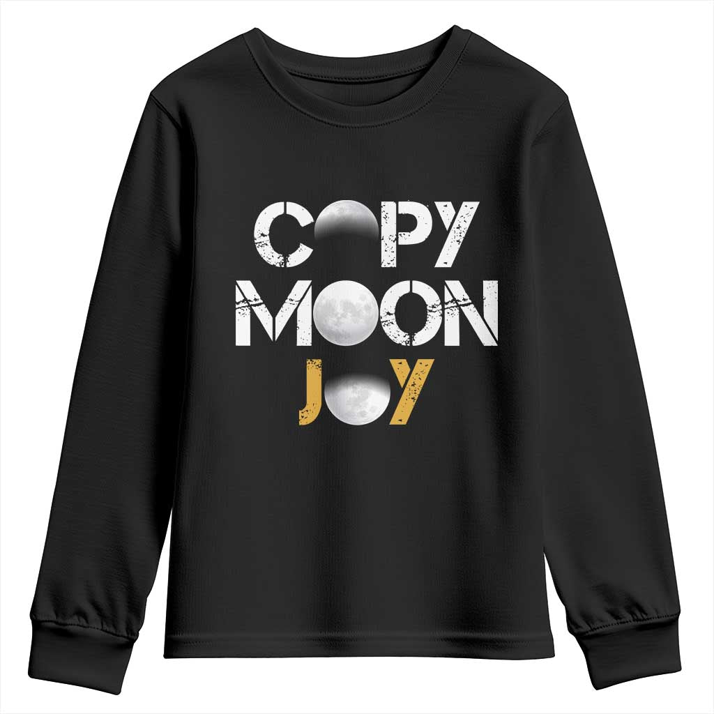 Lunar Mission Astronaut Space Lover Youth Sweatshirt Copy Moon Joy Sci Fi Graphic TS12 Black Print Your Wear