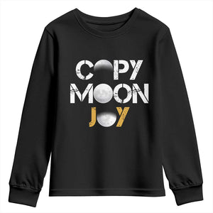 Lunar Mission Astronaut Space Lover Youth Sweatshirt Copy Moon Joy Sci Fi Graphic TS12 Black Print Your Wear