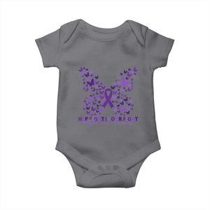 Alzheimers Awareness Butterfly Support Gift Baby Onesie Her Fight Our Fight