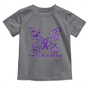 Alzheimers Awareness Butterfly Support Gift Toddler T Shirt Her Fight Our Fight