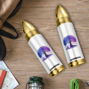 Purple Elephant Butterfly Ribbon Bullet Tumbler Tree Of Life Alzheimers Support TS12 Print Your Wear