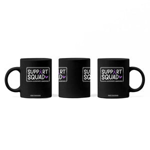 Support Squad Alzheimers Coffee Mug Purple Ribbon Hope Strength Love