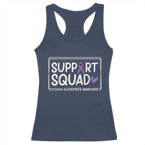 Support Squad Alzheimers Racerback Tank Top Purple Ribbon Hope Strength Love
