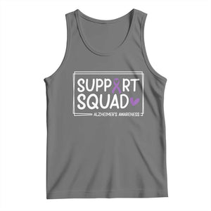Support Squad Alzheimers Tank Top Purple Ribbon Hope Strength Love