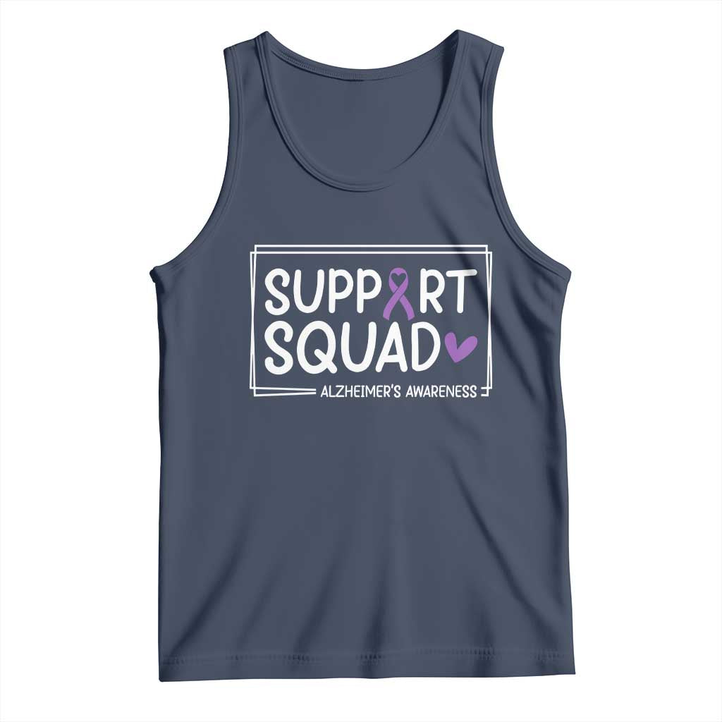 Support Squad Alzheimers Tank Top Purple Ribbon Hope Strength Love