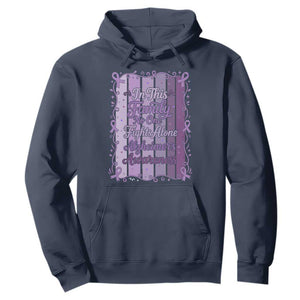 Purple Ribbon Alzheimers Caregiver Squad Gift Hoodie In This Family We Support Together