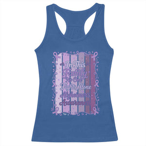 Purple Ribbon Alzheimers Caregiver Squad Gift Racerback Tank Top In This Family We Support Together