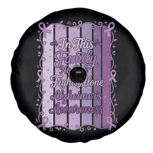 Purple Ribbon Alzheimers Caregiver Squad Gift Spare Tire Cover In This Family We Support Together