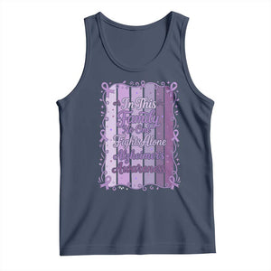 Purple Ribbon Alzheimers Caregiver Squad Gift Tank Top In This Family We Support Together