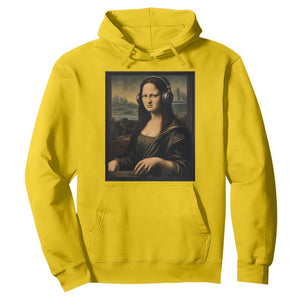 Funny Mona Lisa Bass Face Hoodie Vintage DJ Producer Music Lover Gift