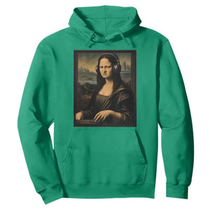 Funny Mona Lisa Bass Face Hoodie Vintage DJ Producer Music Lover Gift
