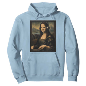 Funny Mona Lisa Bass Face Hoodie Vintage DJ Producer Music Lover Gift