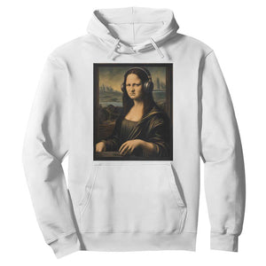 Funny Mona Lisa Bass Face Hoodie Vintage DJ Producer Music Lover Gift