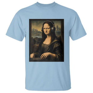 Funny Mona Lisa Bass Face T Shirt Vintage DJ Producer Music Lover Gift