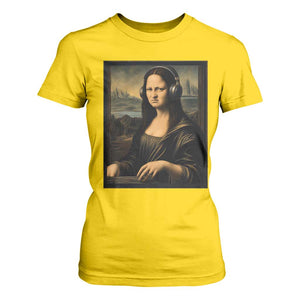 Funny Mona Lisa Bass Face T Shirt For Women Vintage DJ Producer Music Lover Gift TS12 Daisy Print Your Wear