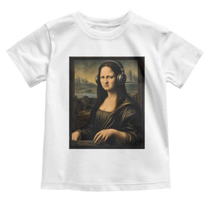 Funny Mona Lisa Bass Face Toddler T Shirt Vintage DJ Producer Music Lover Gift TS12 White Print Your Wear