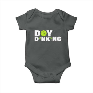 Pickleball Lover Baby Onesie Day Dinking Drinking Gift TS12 Dark Heather Print Your Wear