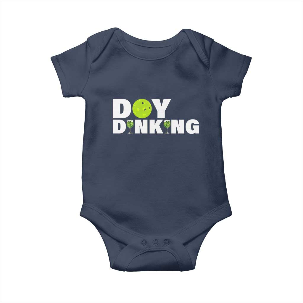 Pickleball Lover Baby Onesie Day Dinking Drinking Gift TS12 Navy Print Your Wear