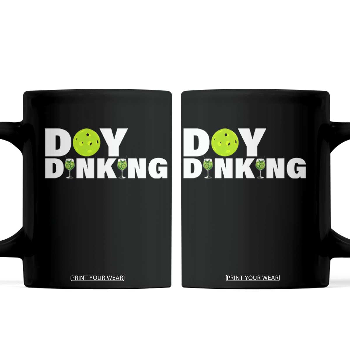Pickleball Lover Coffee Mug Day Dinking Drinking Gift TS12 Black Print Your Wear