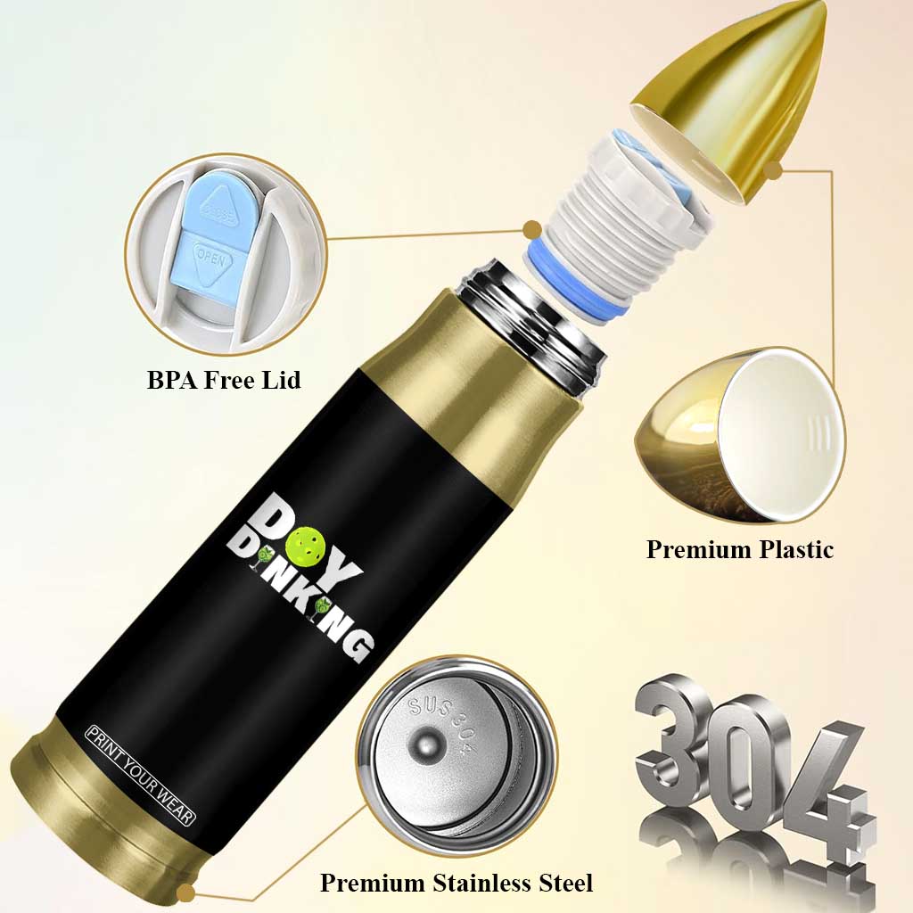 Pickleball Lover Bullet Tumbler Day Dinking Drinking Gift TS12 Print Your Wear