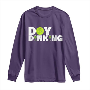 Pickleball Lover Long Sleeve Shirt Day Dinking Drinking Gift TS12 Purple Print Your Wear