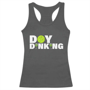 Pickleball Lover Racerback Tank Top Day Dinking Drinking Gift TS12 Dark Heather Print Your Wear