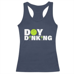 Pickleball Lover Racerback Tank Top Day Dinking Drinking Gift TS12 Navy Print Your Wear