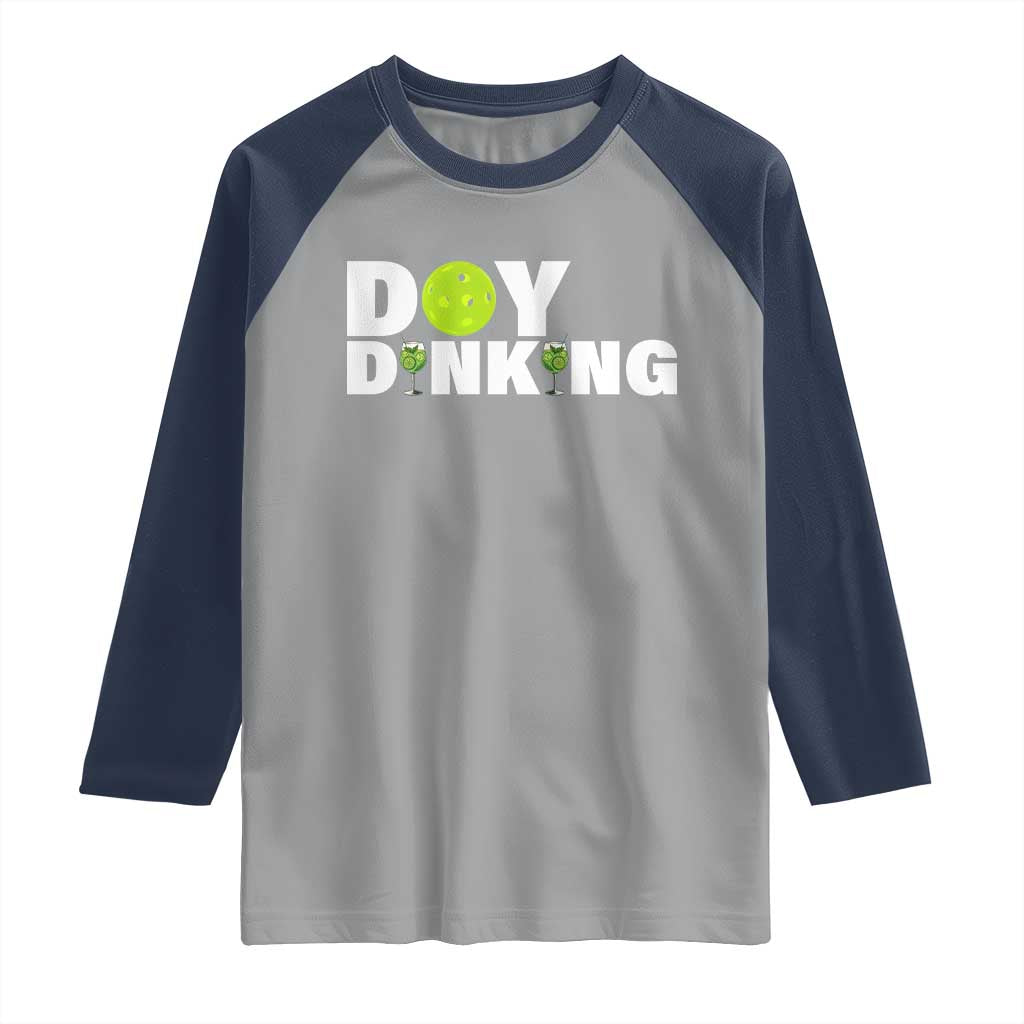 Pickleball Lover Raglan Shirt Day Dinking Drinking Gift TS12 Sport Gray Navy Print Your Wear