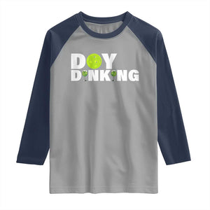 Pickleball Lover Raglan Shirt Day Dinking Drinking Gift TS12 Sport Gray Navy Print Your Wear
