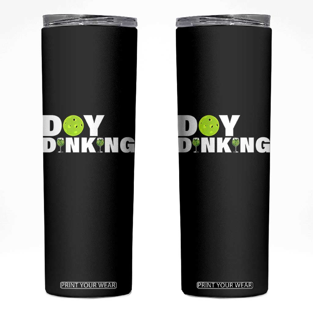Pickleball Lover Skinny Tumbler Day Dinking Drinking Gift TS12 Black Print Your Wear