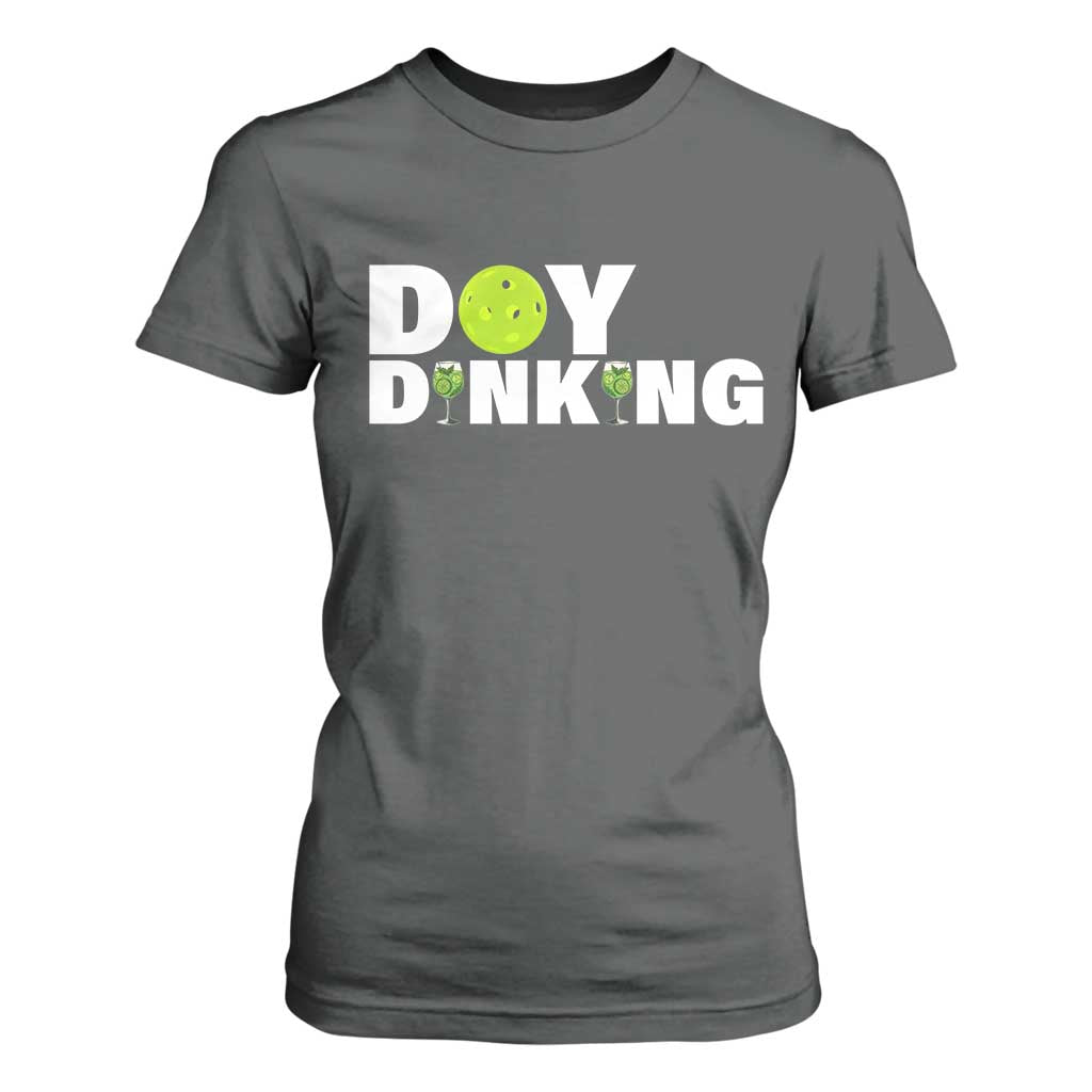 Pickleball Lover T Shirt For Women Day Dinking Drinking Gift TS12 Dark Heather Print Your Wear
