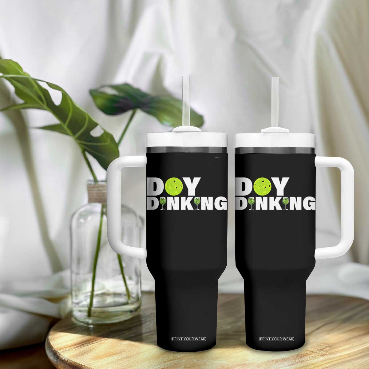 Pickleball Lover Tumbler With Handle Day Dinking Drinking Gift TS12 Print Your Wear