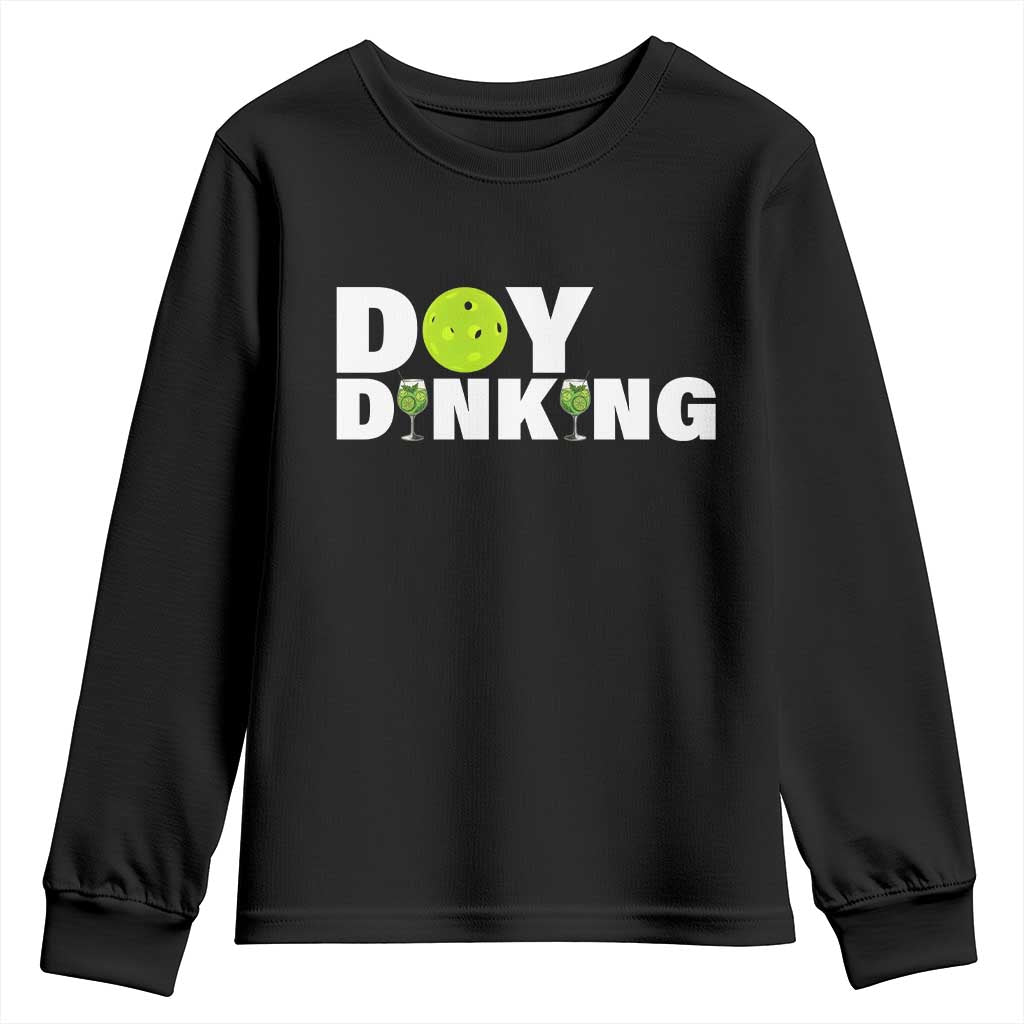 Pickleball Lover Youth Sweatshirt Day Dinking Drinking Gift TS12 Black Print Your Wear