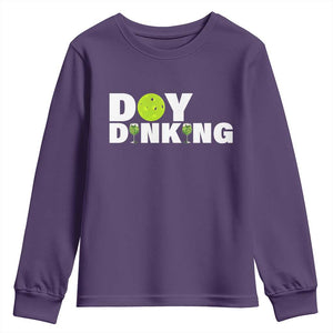 Pickleball Lover Youth Sweatshirt Day Dinking Drinking Gift TS12 Purple Print Your Wear
