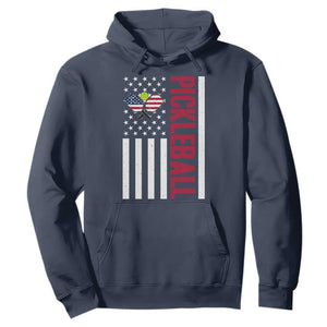 Pickleball Patriotic Hoodie American Flag Sport Gift TS12 Navy Print Your Wear