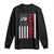 Pickleball Patriotic Long Sleeve Shirt American Flag Sport Gift TS12 Black Print Your Wear