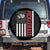 Pickleball Patriotic Spare Tire Cover American Flag Sport Gift TS12 No hole Black Print Your Wear