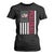 Pickleball Patriotic T Shirt For Women American Flag Sport Gift TS12 Black Print Your Wear