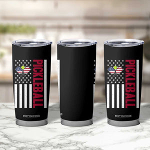 Pickleball Patriotic Tumbler Cup American Flag Sport Gift TS12 Print Your Wear