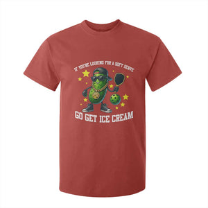 Funny Pickle Playing Pickleball T Shirt For Kid If You Want Soft Serve Eat Ice Cream TS12 Red Print Your Wear