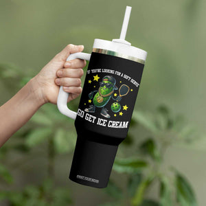Funny Pickle Playing Pickleball Tumbler With Handle If You Want Soft Serve Eat Ice Cream TS12 Print Your Wear