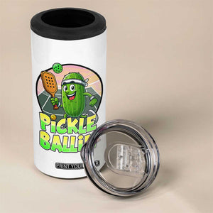 Funny Pickleball Lover 4 in 1 Can Cooler Tumbler Pickle Ballin Quote TS12 Print Your Wear