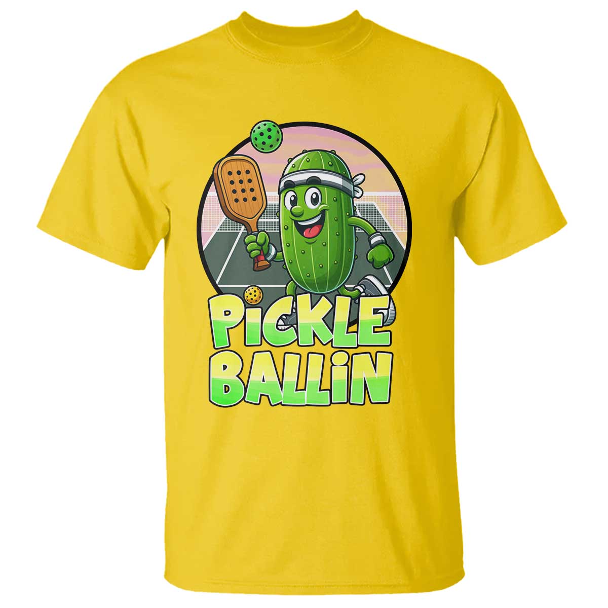 Funny Pickleball Lover T Shirt Pickle Ballin Quote TS12 Daisy Print Your Wear