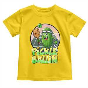 Funny Pickleball Lover Toddler T Shirt Pickle Ballin Quote TS12 Daisy Print Your Wear